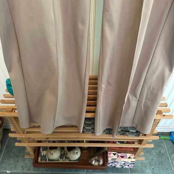 Bar III Womens Beige Wide-Leg Pants 2X Stretch Polyester Blend - Picture 9 of 10